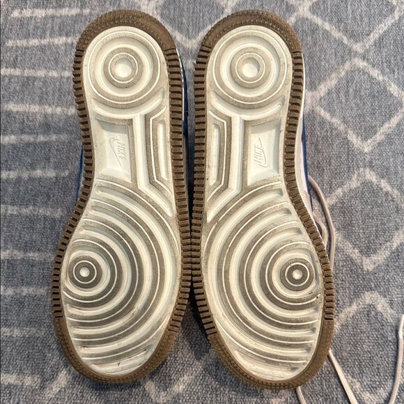 Nike Air Force 1 Athletic Shoes - White, Blue, Red - Picture 3 of 9